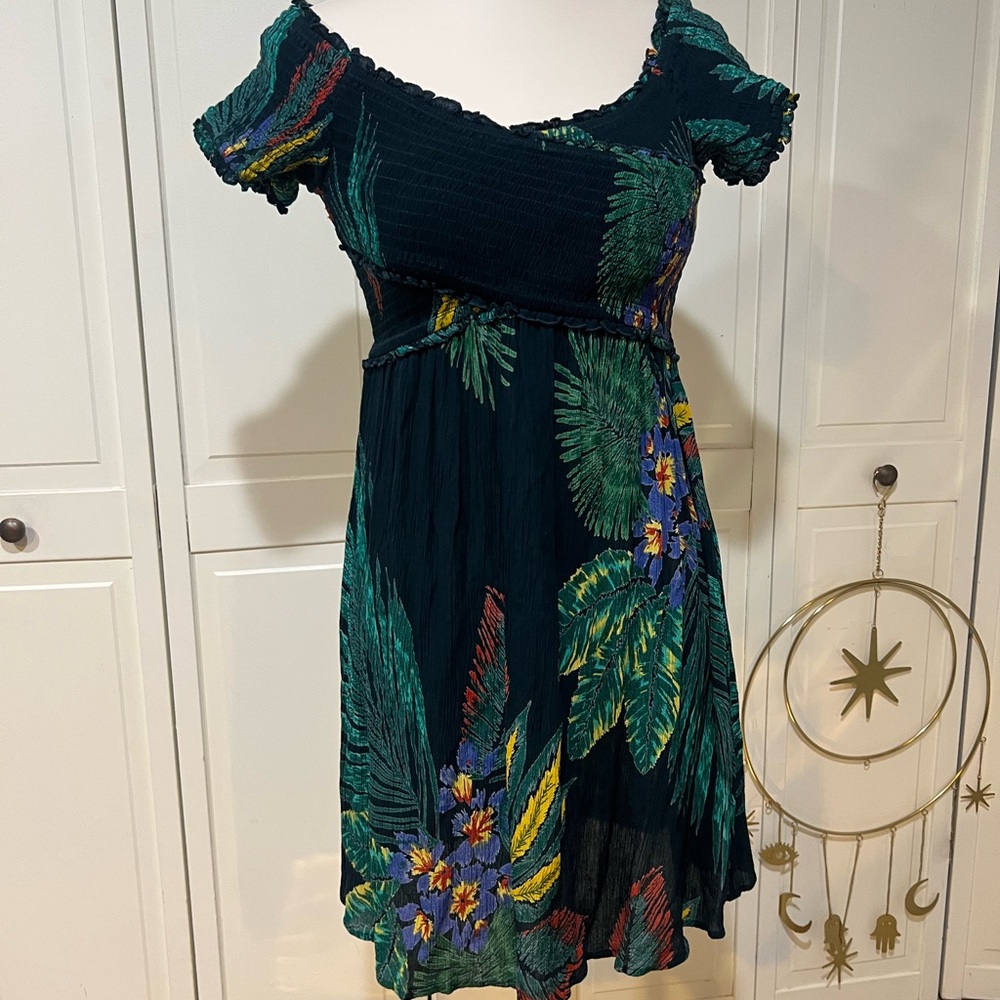 Patrons of Peace Tropical Floral Mini Dress